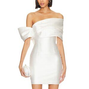 NWT SOLACE London Edda Mini Dress in Cream size US 2/UK 6